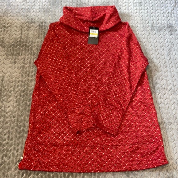NWT Jones New York Cowl Neck Sweater with 2 Side Zippers.  Size Medium. - Picture 1 of 9